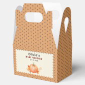 Ein wenig Pumpkin Niedlich Fall Rustikale Babydusc Geschenkschachtel (Geöffnet)