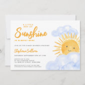 Ein wenig Ray an der Baby-Dusche des Sonnenscheins Einladung (Vorderseite)