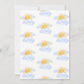 Ein wenig Ray an der Baby-Dusche des Sonnenscheins Einladung (Rückseite)