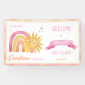 Ein wenig Ray-out-Girl-Baby-Duschbanner Banner (Horizontal)