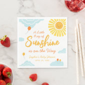 Ein wenig Ray Sunshine Baby Dusche Napkins Serviette (Beispiel)