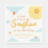 Ein wenig Ray Sunshine Baby Dusche Napkins Serviette (Vorderseite)