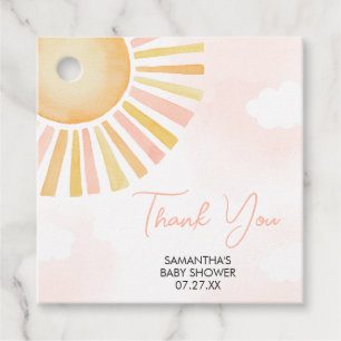 Ein wenig Ray Sunshine Baby Duwer Square Geschenkanhänger