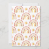 Ein wenig Ray Sunshine Boho Rainbow Baby Dusche Einladung (Rückseite)