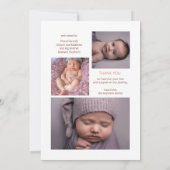 Ein wenig Ray Sunshine Girl Geburtsankündigung Ankündigung (Rückseite)