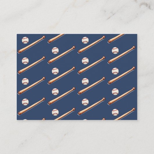 Ein wenig Rookie Sport - Baseball Baby Shower Game Begleitkarte (Rückseite)