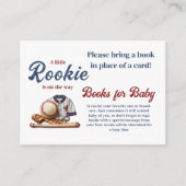 Ein wenig Rookie Sport - Baseball Baby Shower Game Begleitkarte (Vorderseite)