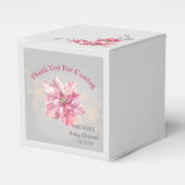 Ein wenig rosa Schneeflocke Pink Poinsettia Geschenkschachtel (Vorderseite)