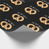 Ein wenig salzig Cool Salty Pretzel Puff Dark BG Geschenkpapier (Ecke)