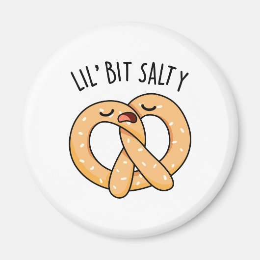Ein wenig salzig Cool Salty Pretzel Puff Magnet (Vorne)