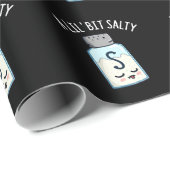 Ein wenig salzig funny Salt Shaker Puff Dark BG Geschenkpapier (Rolleneckpunkt)