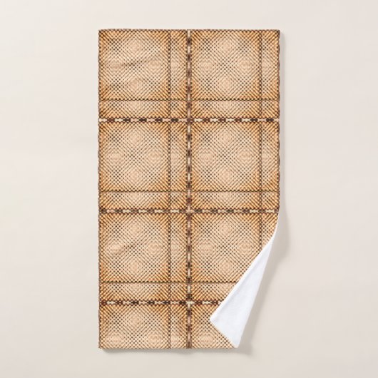 Ein wenig Schach aus braunem, unregelmäßigem Schac Badhandtuch Set (Handtuch)