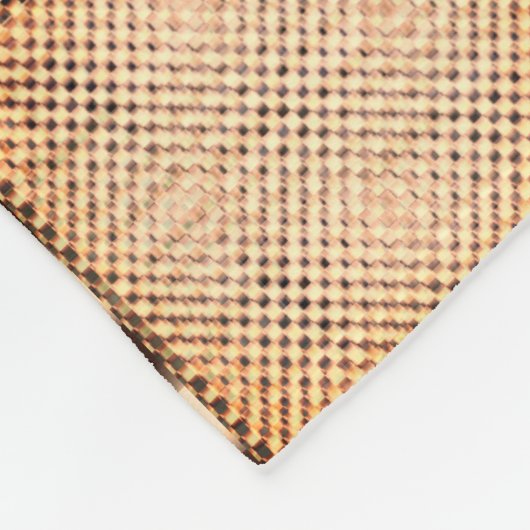 Ein wenig Schach aus braunem, unregelmäßigem Schac Fleecedecke (Ecke)