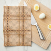 Ein wenig Schach aus braunem, unregelmäßigem Schac Geschirrtuch (Viertel Falte)