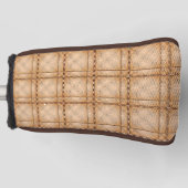 Ein wenig Schach aus braunem, unregelmäßigem Schac Golf Headcover (Vorderseite)