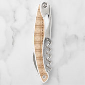 Ein wenig Schach aus braunem, unregelmäßigem Schac Kellnermesser (Rückseite)