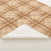 Ein wenig Schach aus braunem, unregelmäßigem Schac Sherpadecke (3/4)