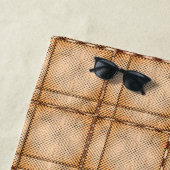 Ein wenig Schach aus braunem, unregelmäßigem Schac Strandtuch (Beispiel)