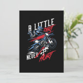 Ein wenig schaden niemals Quad Racing Offroad ATV  Einladung (Stehend Vorderseite)