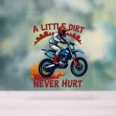 Ein wenig schmutzig nie verletzt acrylschild (Neutral)