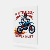 Ein wenig schmutzig nie verletzt acrylschild (Winkel)