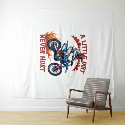 Ein wenig schmutzig nie verletzt wandteppich (Beispiel (Horizontal))