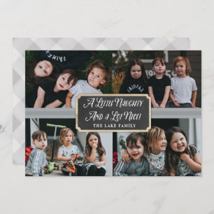 Ein wenig schmutzig und viel nette Foto-Ferienkart Feiertagskarte