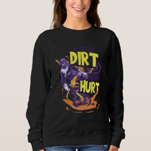 Ein wenig schmutzig verletzen Motocross Dirt Bike Sweatshirt