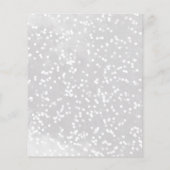 Ein wenig Schneeflocke Budget Baby Dusche Einladun (Rückseite)