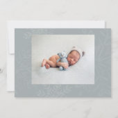 Ein wenig Schneeflocken Babydusche Dank Karte (Rückseite)