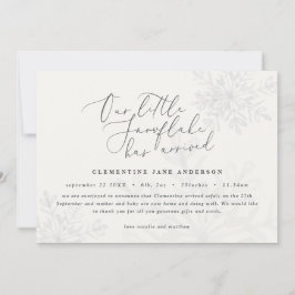 Ein wenig Schneeflocken, blauer Winter, elegante G