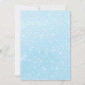 Ein wenig Schneeflocken Blue Baby Dusche Einladung (Rückseite)