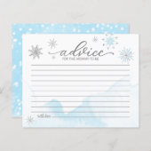 Ein wenig Schneeflocken Budget Babyduschenberater  (Vorne/Hinten)