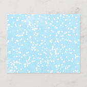 Ein wenig Schneeflocken Budget Babyduschenberater  (Rückseite)