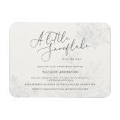 Ein wenig Schneeflocken mit Baby-Dusche Magnet (Horizontal)