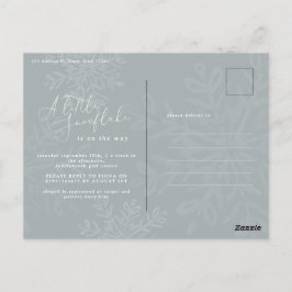 Ein wenig Schneeflocken mit Baby-Dusche Postkarte