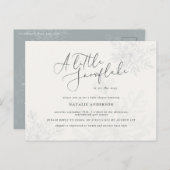 Ein wenig Schneeflocken mit Baby-Dusche Postkarte (Vorne/Hinten)