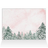 Ein wenig Schneeflocken Pink Babydusche Danke (Innenansicht Horizontal (Oben))