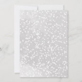 Ein wenig Schneeflocken Weihnachts-Winter-Kinderdu Einladung (Rückseite)