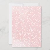 Ein wenig Schneeflocken Weihnachts-Winter-Kinderdu Einladung (Rückseite)