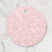 Ein wenig Schneeflocken Winter Baby Dusche Geschenkanhänger (Rückseite)