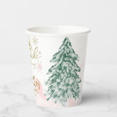 Ein wenig Schneeflocken Winter Baby Dusche Pappbecher (Links)