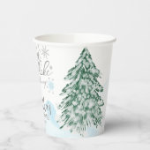 Ein wenig Schneeflocken Winter Baby Dusche Pappbecher (Links)