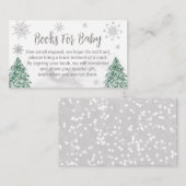 Ein wenig Schneeflocken Winter Weihnachtsdusche Begleitkarte (Vorne/Hinten)