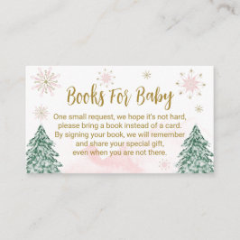 Ein wenig Schneeflocken Winter Weihnachtsdusche Begleitkarte