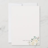 Ein wenig Schneeflocken Winterdusche Einladung (Rückseite)