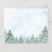 Ein wenig Snowflake Blue Baby Duschberatung Karten (Rückseite)