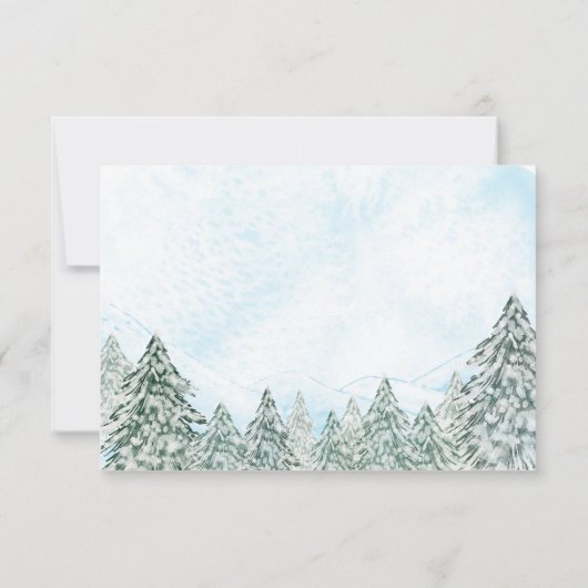 Ein wenig Snowflake Blue Baby Duschberatung Karten (Rückseite)