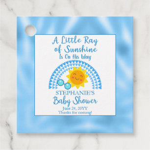 Ein wenig Sonnenschein-Baby-Dusche Geschenkanhänger