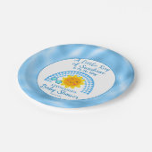 Ein wenig Sonnenschein-Baby-Dusche Pappteller (Schrägansicht)